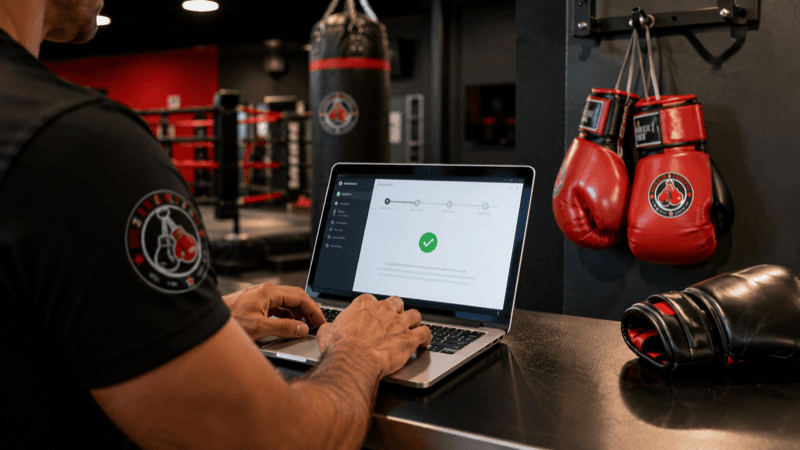 Boxing gym AI receptionist connected to Mindbody or Zen Planner in minutes